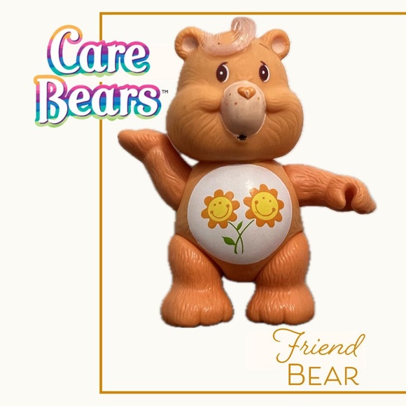Care Bears Other - 1983 Friend Bear Care Bear Posable Figure
